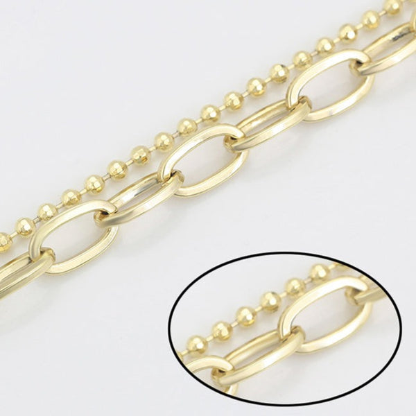 14k Gold Filled Two Layers Anklet HNS Studio Canada