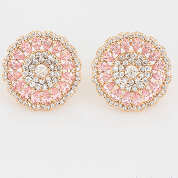 Two Toned Big Studs- Gold Plated HNS Studio Canada