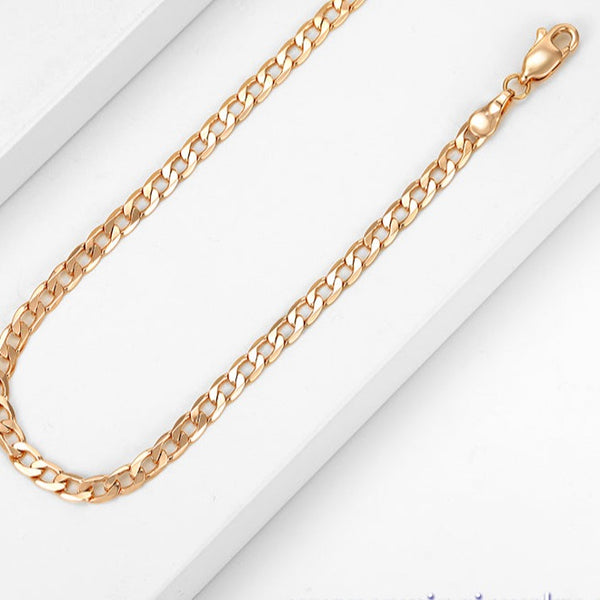 18k Gold Plated Curb Chain Bracelet HNS Studio Canada