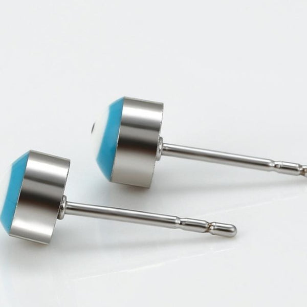 Blue Evil eye earrings