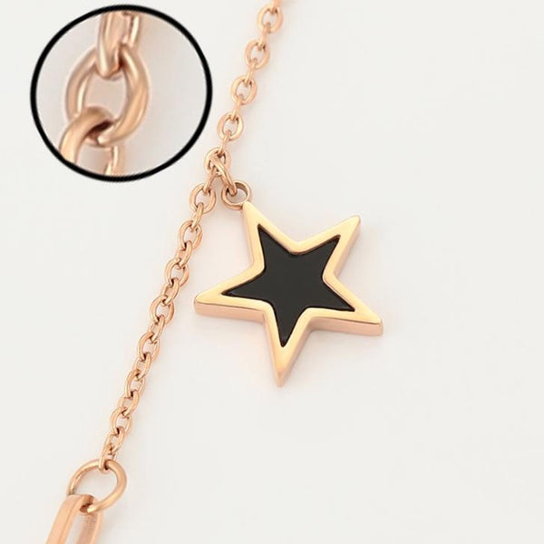 Rose Gold Star Anklet HNS Studio Canada