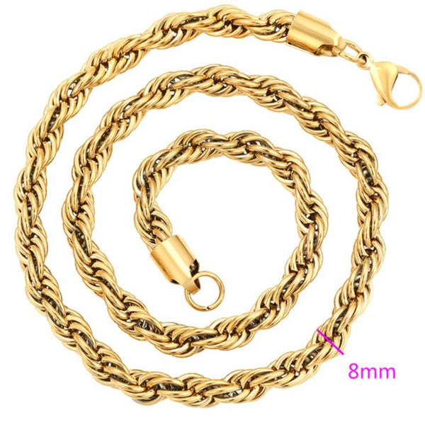 Gold Filled Rope Necklace HNs Studio