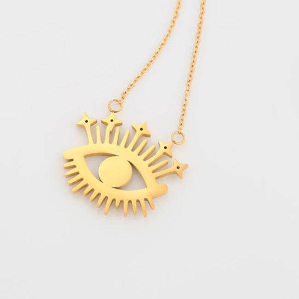 Evil Eye Necklace Gold