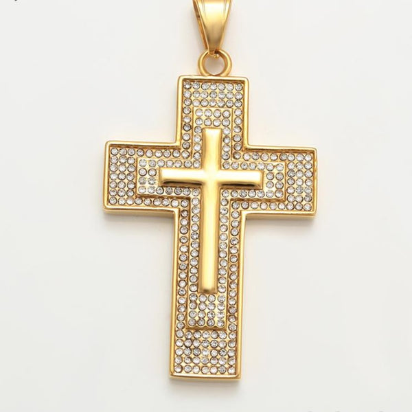 Gold Cross Necklace HNS Studio Canada