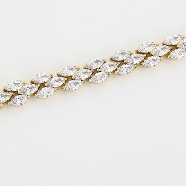 14K Gold Filled Cubic Zirconia Tennis Bracelet HNS Studio Canada