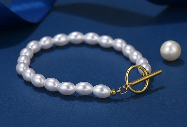 Freshwater Pearl Bracelet with Gold Filled Clasp