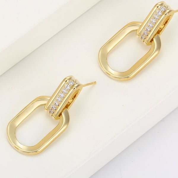 14k Gold Filled paper Clip Earrings HNS Studio Canada