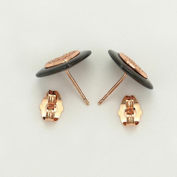 Rose Gold Filled Big Heart Studs HNS Studio Canada