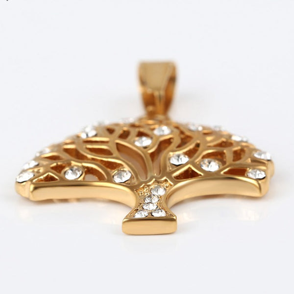 Tree of Life Pendant Necklace 24K Gold plated HNS Studio Canada