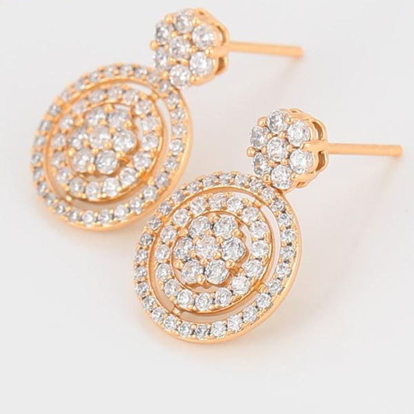 Gold Drop Earrings , 18K Gold Plated HNS Studio Canada