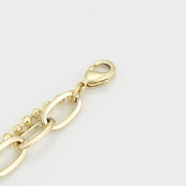 14k Gold Filled Two Layers Paper Clip Bracelet HNS Studio Canada