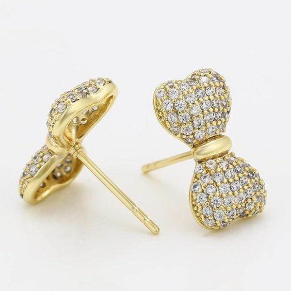 14K Gold Filled Bow Studs HNS Studio Canada