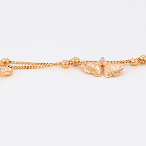 18k Gold Filled Two Layers Anklet HNS Studio Canada