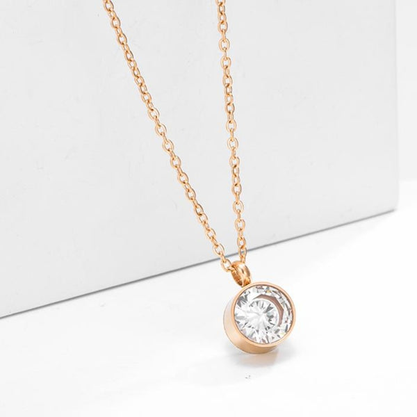 Floating Cubic Zirconia Necklace Set HNS Studio Canada