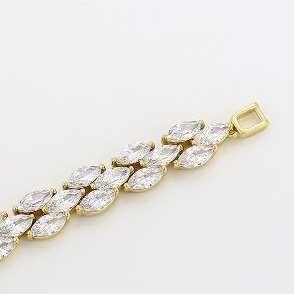14K Gold Filled Cubic Zirconia Tennis Bracelet HNS Studio Canada