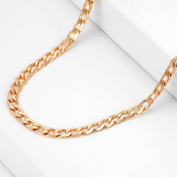 18k Gold Filled Curb Chain Necklace HNS Studio Canada 