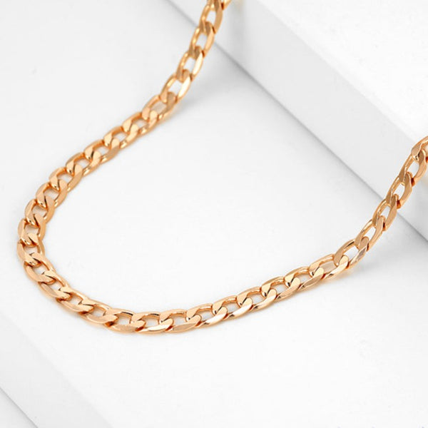 18k Gold Filled Curb Chain Necklace HNS Studio Canada