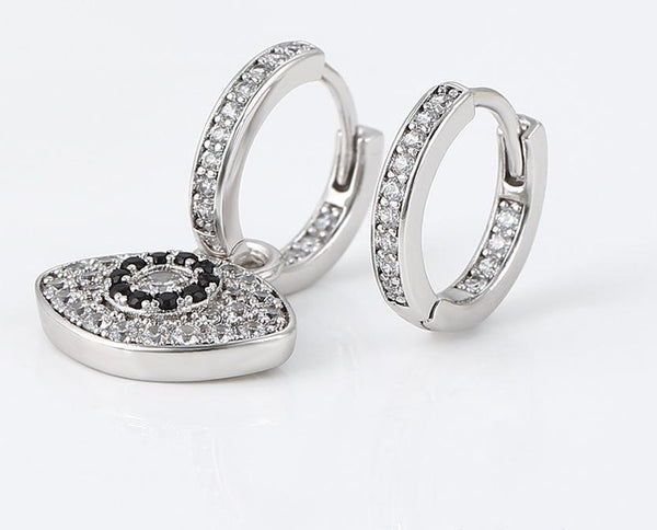 Evil Eye Hoop Earrings HNS Studio Canada