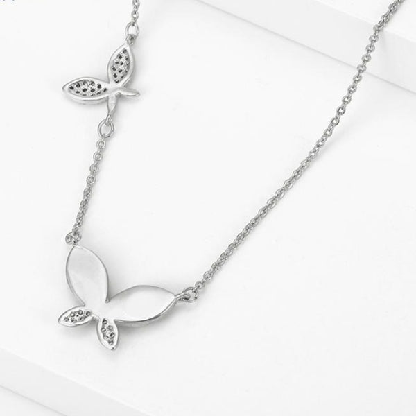 Silver Butterfly Necklace HNS Studio Canada