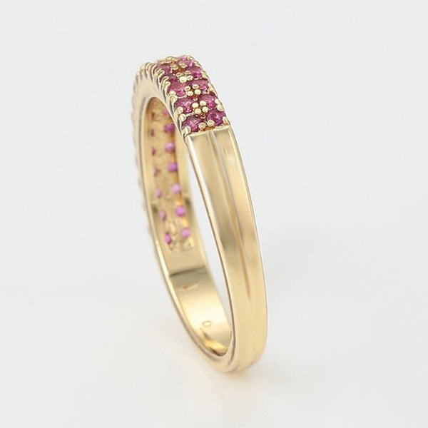Gold Eternity Ring Band HNS Studio Canada