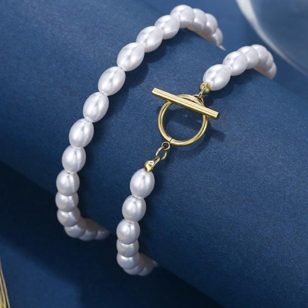 White Pearl Necklace HNS Studio Canada
