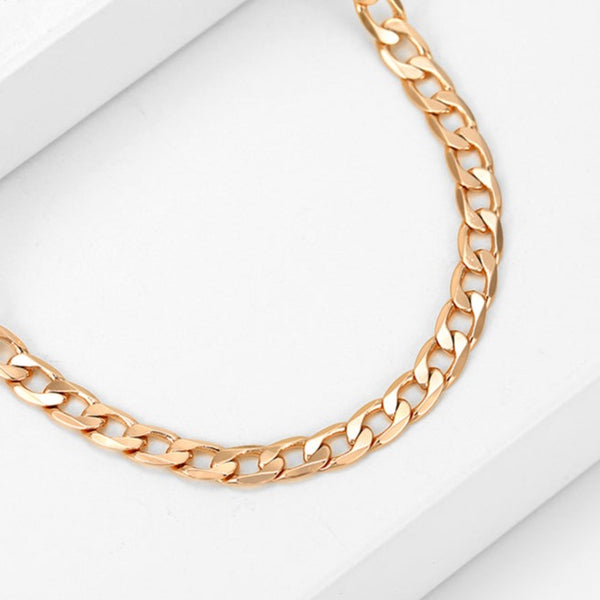 18k Gold Plated Curb Chain Bracelet HNS Studio Canada