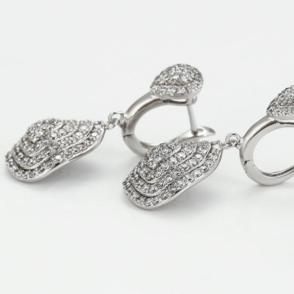 Silver Drops Earrings HNS Studio Canada