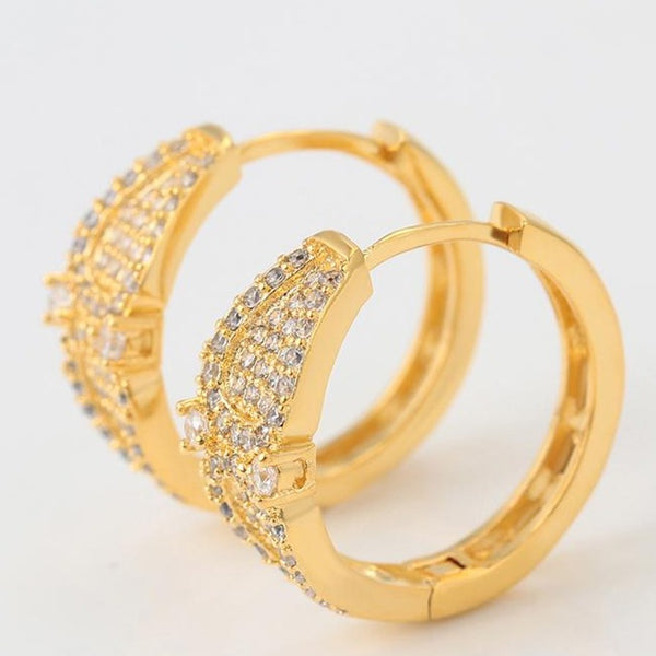 24K gold plated hoops  HNS Studio Canada