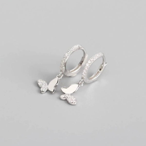 Butterfly Hoops in Sterling Silver HNS Studio Canada