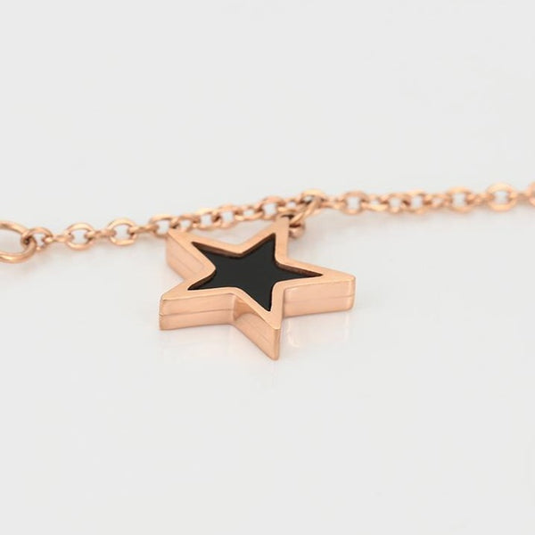 Rose Gold Star Anklet HNS Studio Canada