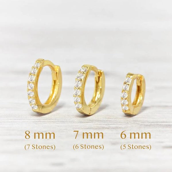Sterling Silver Huggie Hoop Earrings