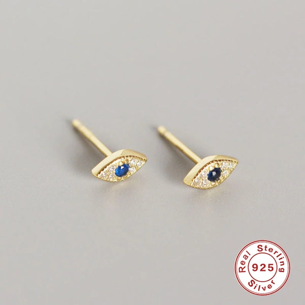 Sterling Silver Evil Eye Earrings HNS Studio Canada