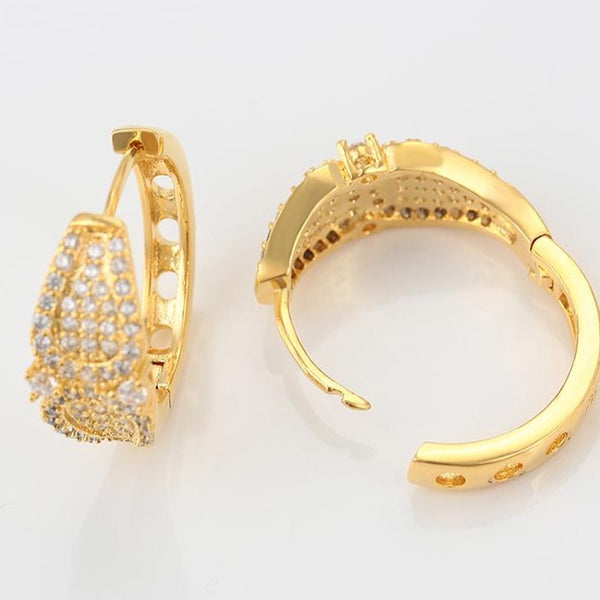 24K gold plated hoops  HNS Studio Canada