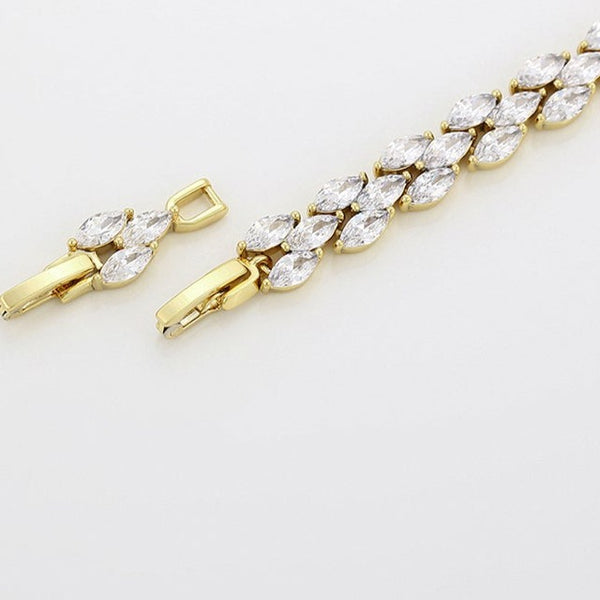 14K Gold Filled Cubic Zirconia Tennis Bracelet HNS Studio Canada
