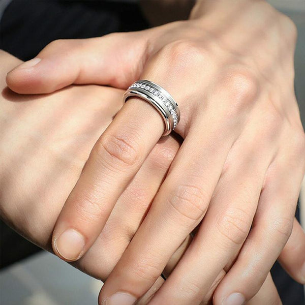 Men's Tungsten Carbide Band-HNS Studio