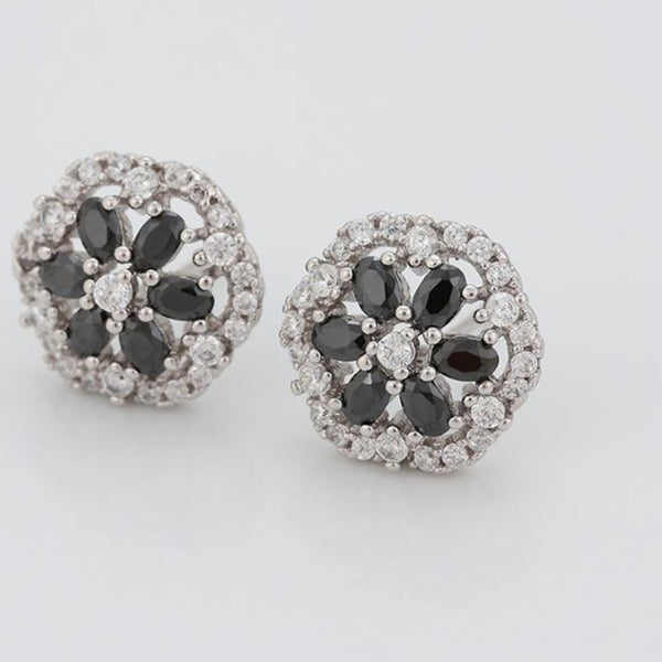 Black Crystal Jewelry Set