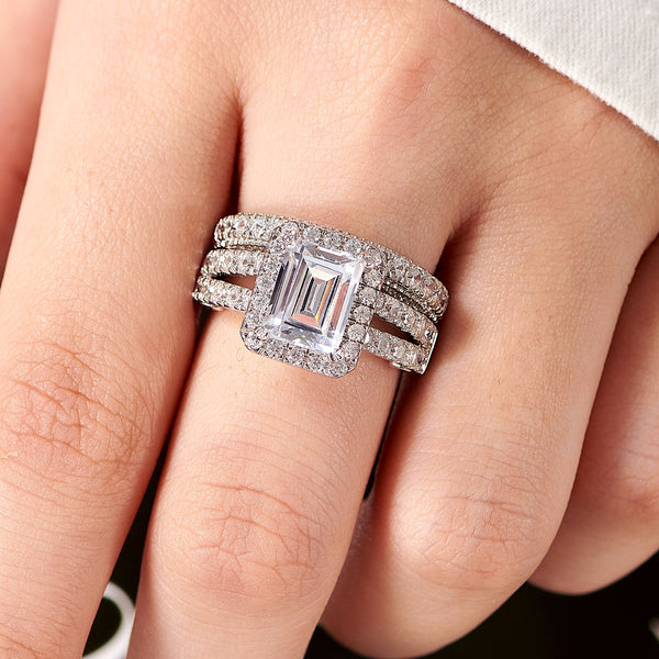 Emerald Cut Engagement Rings HNS Studio Canada