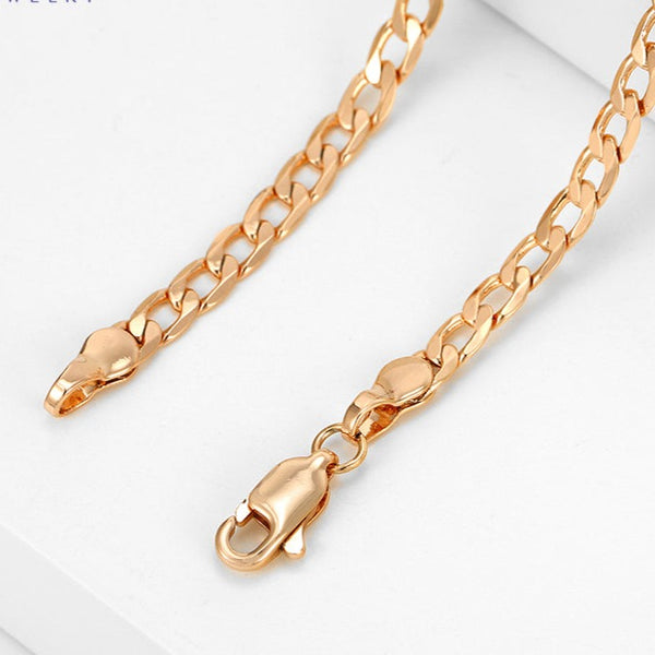 18k Gold Plated Curb Chain Bracelet HNS Studio Canada
