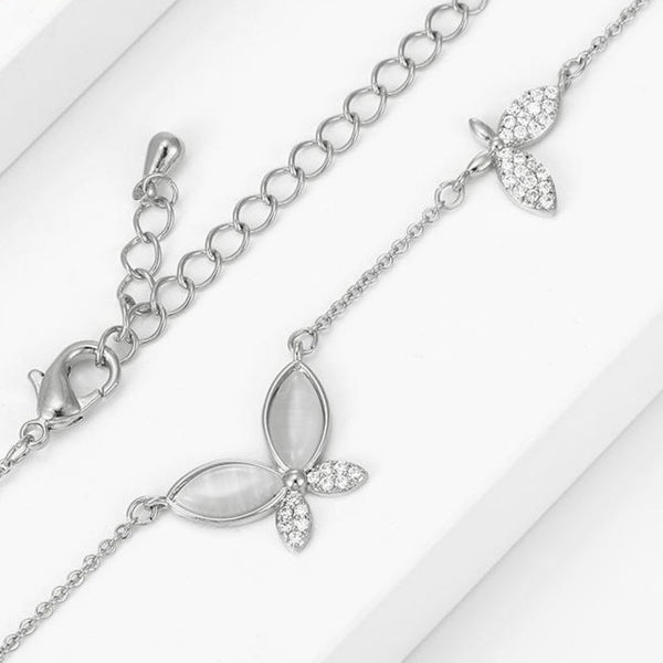 Silver Butterfly Necklace HNS Studio Canada