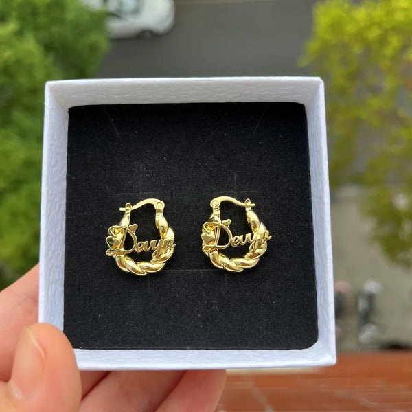 Kids Name Earrings HNS Studio Canada