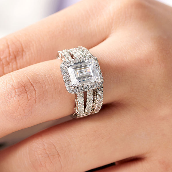 Emerald Cut Engagement Rings HNS Studio Canada