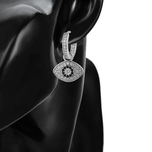 Evil Eye Hoop Earrings HNS Studio Canada