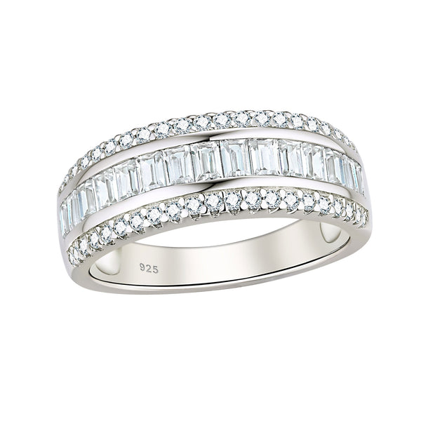 1.2 Ct AAA CZ Sterling Silver Eternity Ring HNS Studio Canada