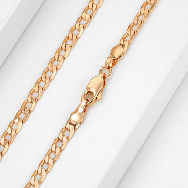 18k Gold Filled Curb Chain Necklace HNS Studio Canada