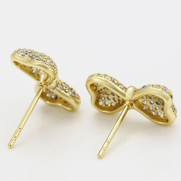 14K Gold Filled Bow Studs HNS Studio Canada