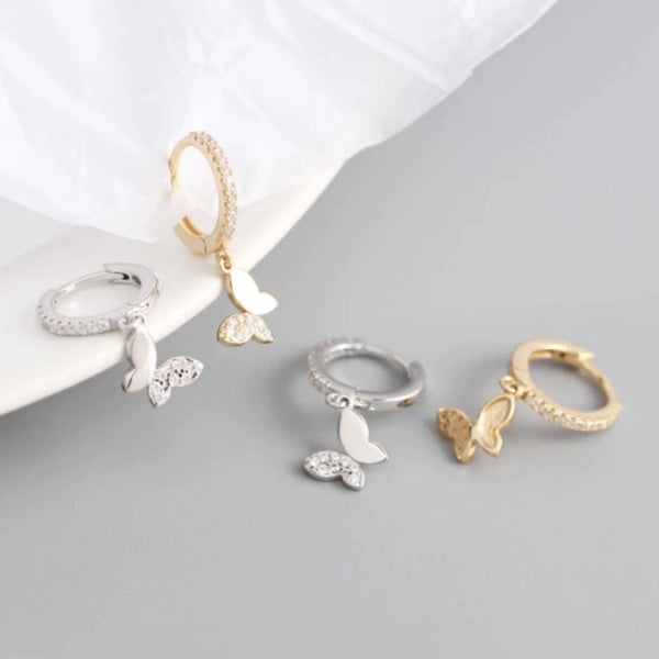 Butterfly Hoops in Sterling Silver HNS Studio Canada