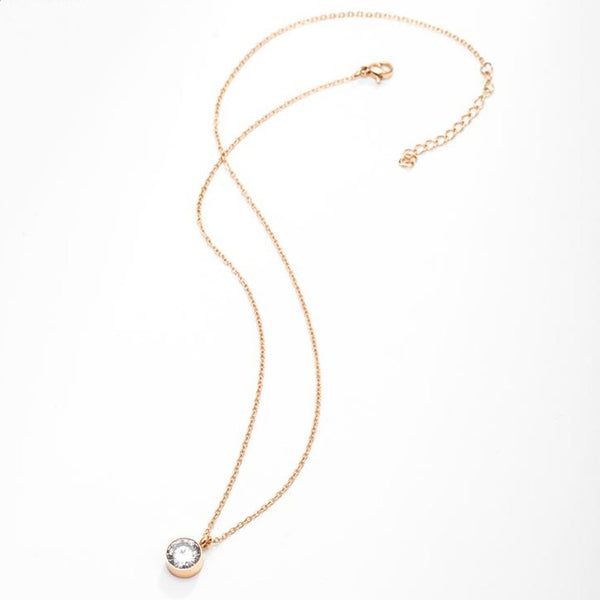 Floating Cubic Zirconia Necklace Set HNS Studio Canada