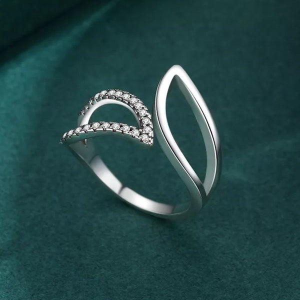 Criss Cross Sterling Silver Ring HNS Studio Canada