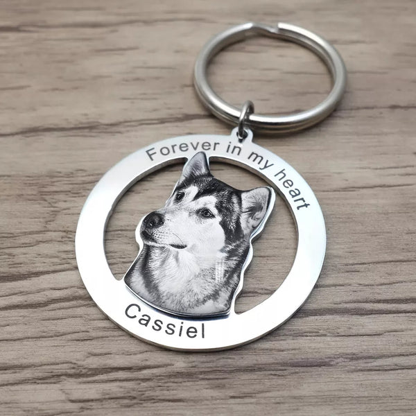Personalized Dog Memorial Gifts- Photo Keychain HNS Studio Canada