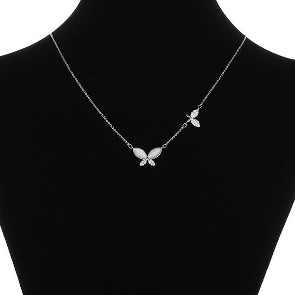 Silver Butterfly Necklace HNS Studio Canada